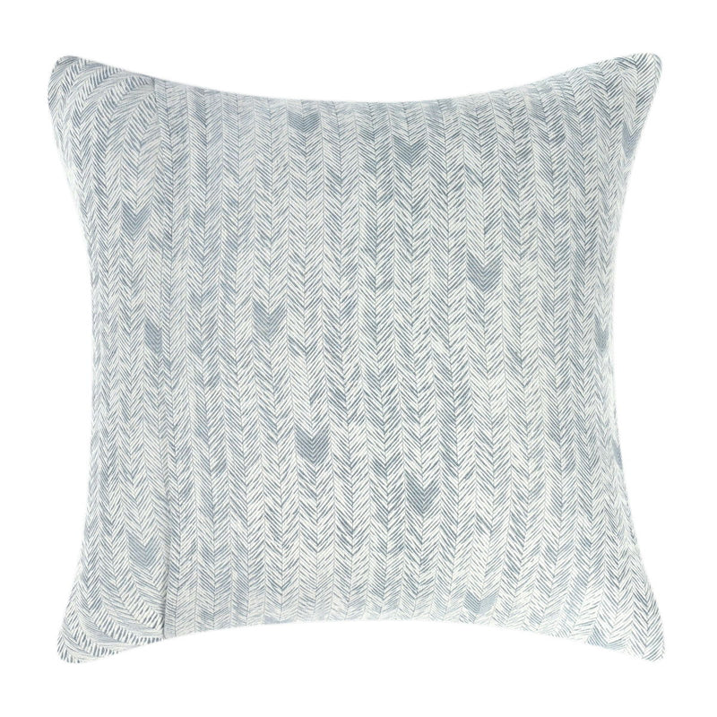French Herringbone - Comforter Euro Sham - Storm - R&R Furniture Gallery (Fountain Valley, CA)