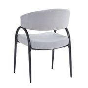 Contemporary Upholstered Dining Chairs With Metal Legs (Set of 2) - R&R Furniture Gallery (Fountain Valley, CA)