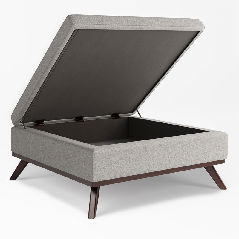 Owen - Multifunctional Square Coffee Table Storage Ottoman - R&R Furniture Gallery (Fountain Valley, CA)