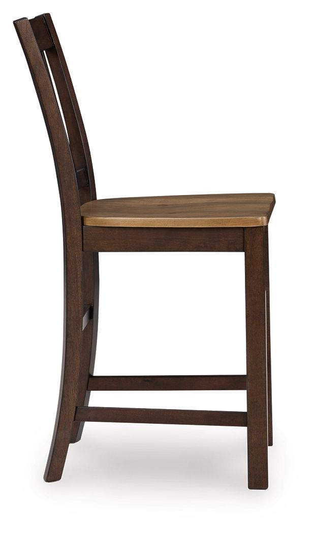 Rylandeen - Barstool (Set of 2) - Light Brown / Dark Brown - R&R Furniture Gallery (Fountain Valley, CA)