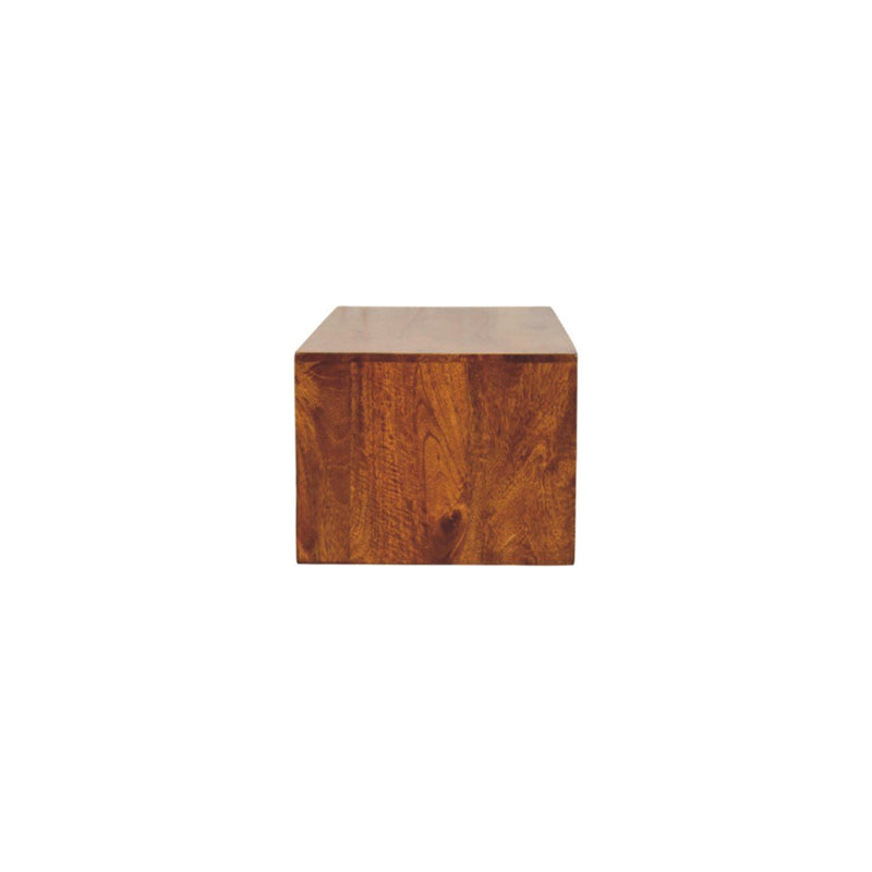 Lunar - 2 Drawer Wall Mounted Media Unit - Brown - R&R Furniture Gallery (Fountain Valley, CA)
