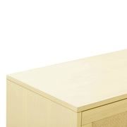 TOV Furniture Sierra sideboard with sleek wood finish and modern design, featuring multiple storage compartments.