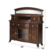Keenan - 59" Server - Dark Walnut - R&R Furniture Gallery (Fountain Valley, CA)