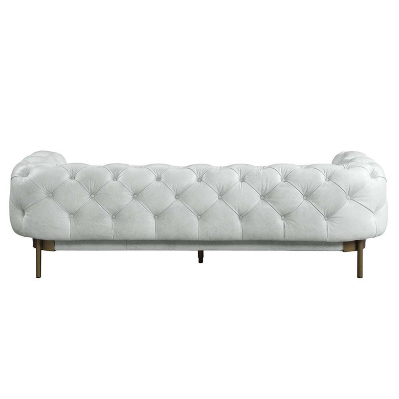 Ragle - Sofa - Vintage White Top Grain Leather - R&R Furniture Gallery (Fountain Valley, CA)