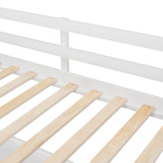 DreamHaus loft bed with built-in drawers, desk, and shelves, featuring a sturdy frame and space-saving design for bedrooms.
