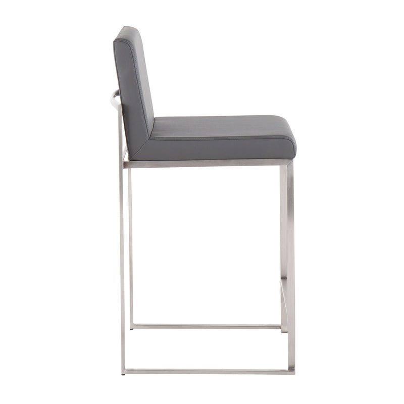 Lumi Source Fuji contemporary high back counter stool with functional design, featuring sleek modern style and sturdy construction.