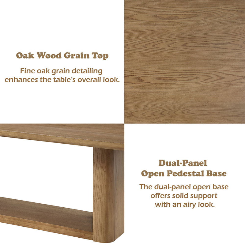 Zoey - Dining Table - Oak - R&R Furniture Gallery (Fountain Valley, CA)