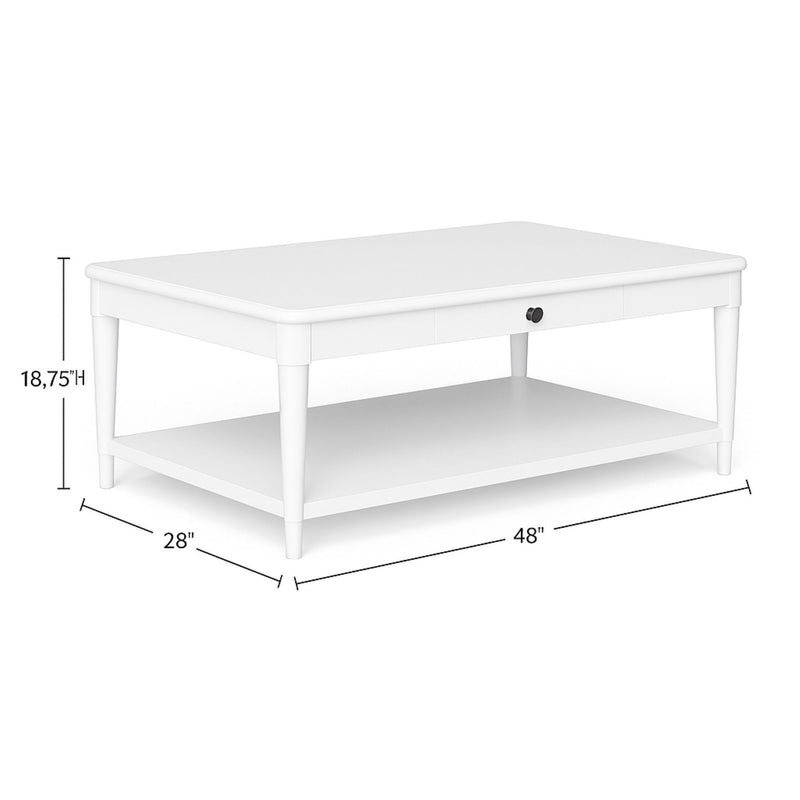 Cocktail Table With Two Storage Drawers And Casters - R&R Furniture Gallery (Fountain Valley, CA)
