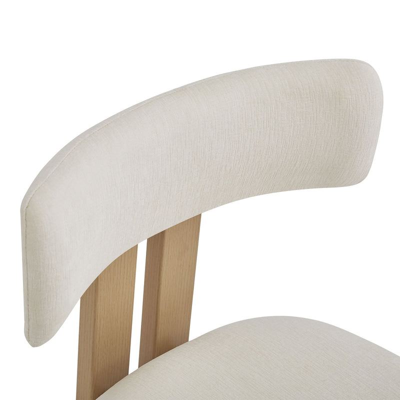 Modern Upholstered Armless Dining Chairs With Metal Legs - R&R Furniture Gallery (Fountain Valley, CA)