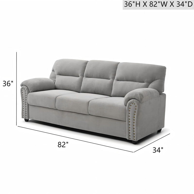 Hamilton - Sofa With Nailhead Trim - R&R Furniture Gallery (Fountain Valley, CA)