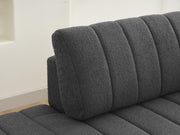 Urban Retreats Jessica lamb wool sectional sofa with chaise, stationary sectional in a cozy living room setting.