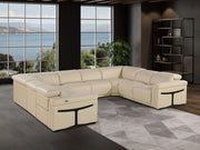 1126 - 8-Piece U-Shaped Sectional Sofa In With 4 Power Recliners & Power Headrests - R&R Furniture Gallery (Fountain Valley, CA)