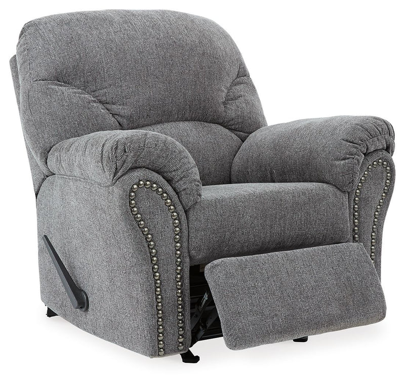 Allmaxx - Rocker Recliner - Pewter - R&R Furniture Gallery (Fountain Valley, CA)