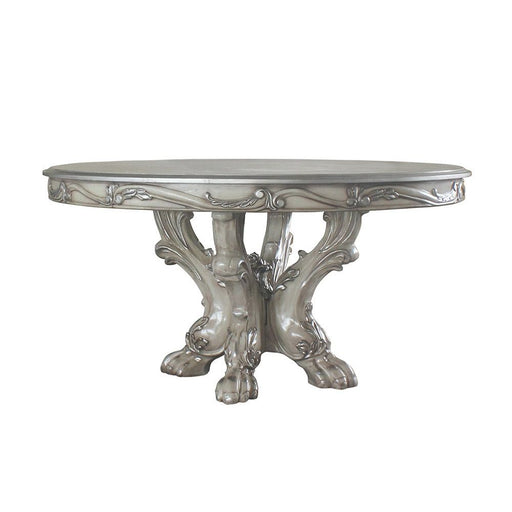 Dresden - Round Pedestal Dining Table - Vintage Bone White - R&R Furniture Gallery (Fountain Valley, CA)