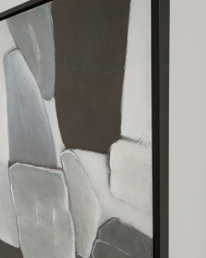 Adilson - Wall Art - White / Gray / Black - R&R Furniture Gallery (Fountain Valley, CA)