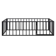 Metal Floor Bed Frame With Fence And Door - R&R Furniture Gallery (Fountain Valley, CA)