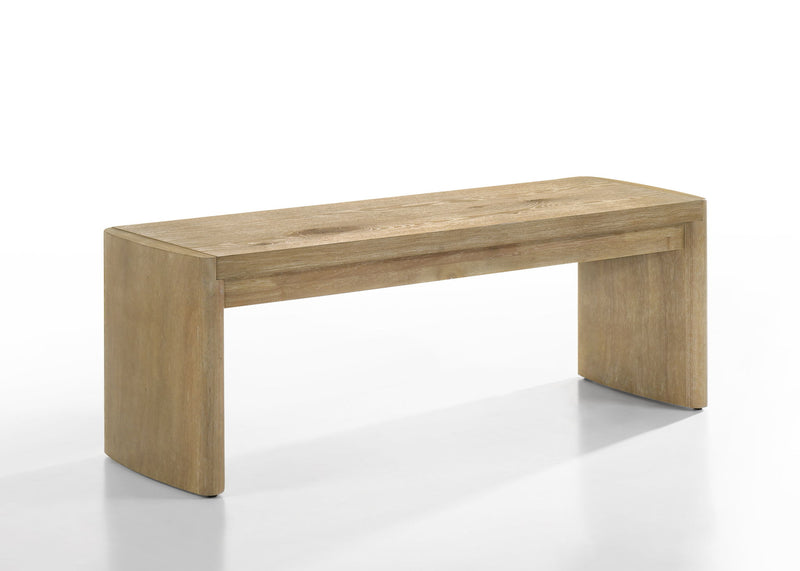 Magnus - 6 Piece Extendable Rectangular Dining Table Set With Dining Bench - Oak - R&R Furniture Gallery (Fountain Valley, CA)