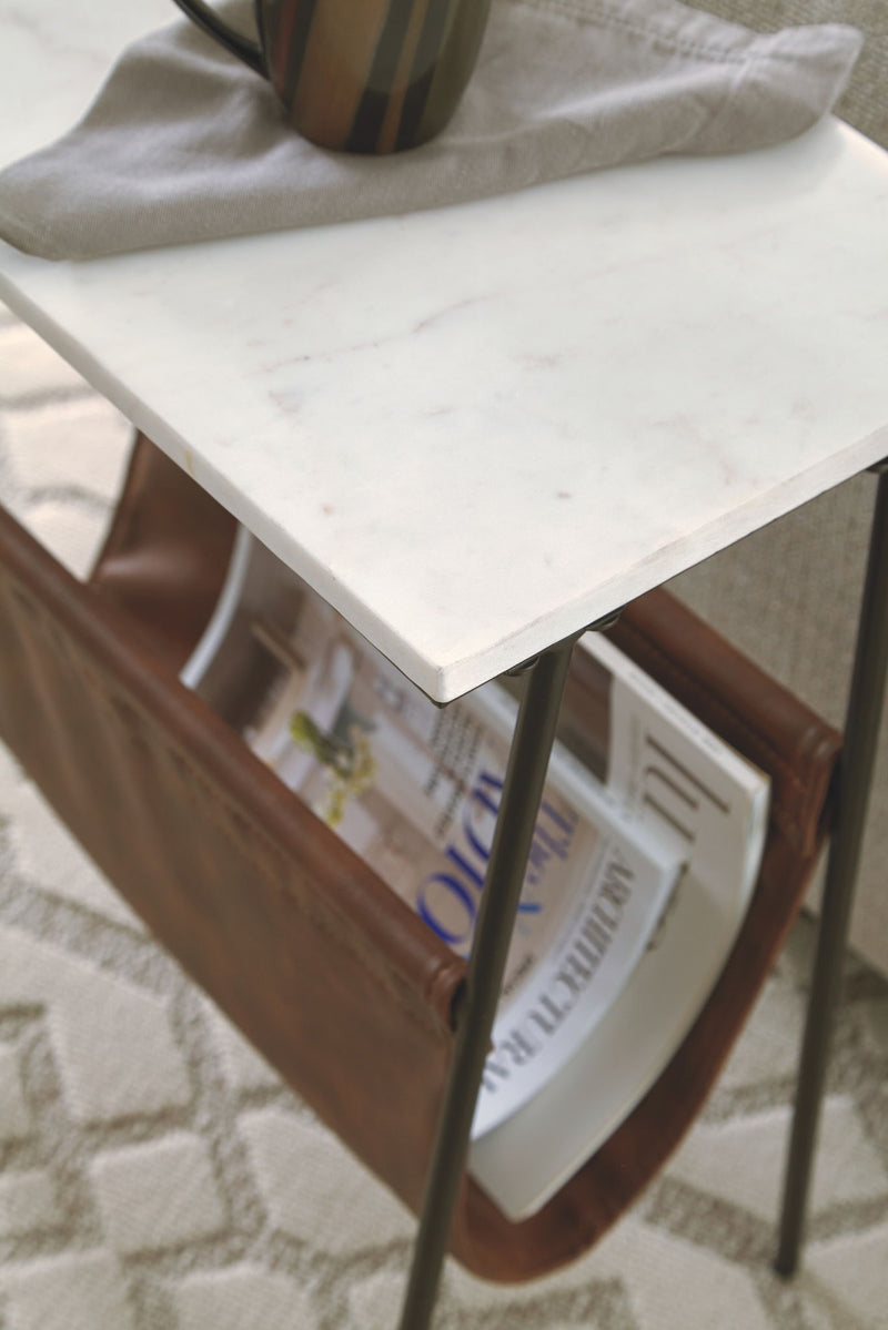 Etanbury - Accent Table - Brown / Black / White - R&R Furniture Gallery (Fountain Valley, CA)