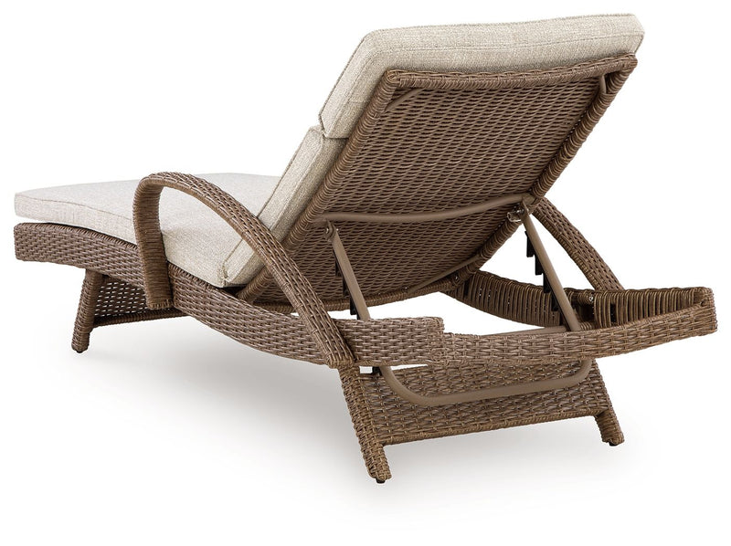 Laguna Heights - Chaise Lounge With Cushion - Beige - R&R Furniture Gallery (Fountain Valley, CA)