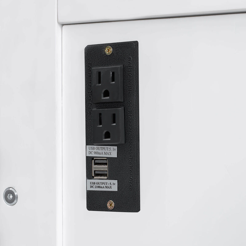Murphy Bed With Desk, LED Lights & USB Charging Station - R&R Furniture Gallery (Fountain Valley, CA)