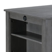 Graham - Small Space Counter Height Dining Table With USB Charging Ports And Shelves - R&R Furniture Gallery (Fountain Valley, CA)