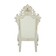 Adara - Side Chair (Set of 2) - Pearl White Synthetic Leather & Antique White - R&R Furniture Gallery (Fountain Valley, CA)