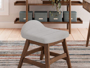 Lyncott - Home Office Desk Chair - Light Gray / Brown - R&R Furniture Gallery (Fountain Valley, CA)