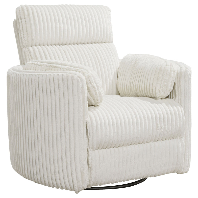 Parker Living Radius Power Swivel Glider Recliner chair set with plush upholstery and modern design, featuring a reclining and swiveling function.