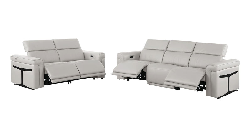 1126 - 5-Piece Modular Power Reclining Sofa And Loveseat Set In With 4 Power Recliners & Power Headrests