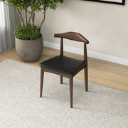 Destiny - Dining Chairs (Set of 2) - Black / Dark Brown - R&R Furniture Gallery (Fountain Valley, CA)