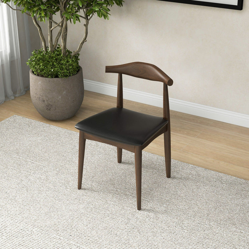 Destiny - Dining Chairs (Set of 2) - Black / Dark Brown - R&R Furniture Gallery (Fountain Valley, CA)