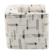 Darya - Chair With Swivel - Beige Pattern Fabric - R&R Furniture Gallery (Fountain Valley, CA)