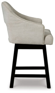 Tallenger - Upholstered Swivel Barstool (Set of 2) - R&R Furniture Gallery (Fountain Valley, CA)