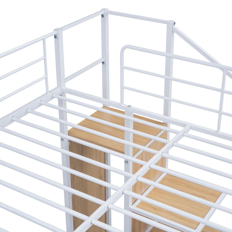 Bunk Bed With Lateral Storage Ladder And Wardrobe - R&R Furniture Gallery (Fountain Valley, CA)