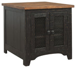 Valebeck - Rectangular End Table - Black / Brown - R&R Furniture Gallery (Fountain Valley, CA)