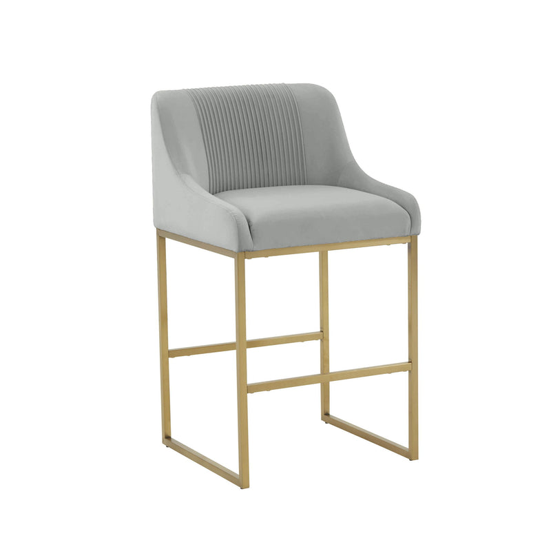 Lisa - Velvet Counter Stool - R&R Furniture Gallery (Fountain Valley, CA)