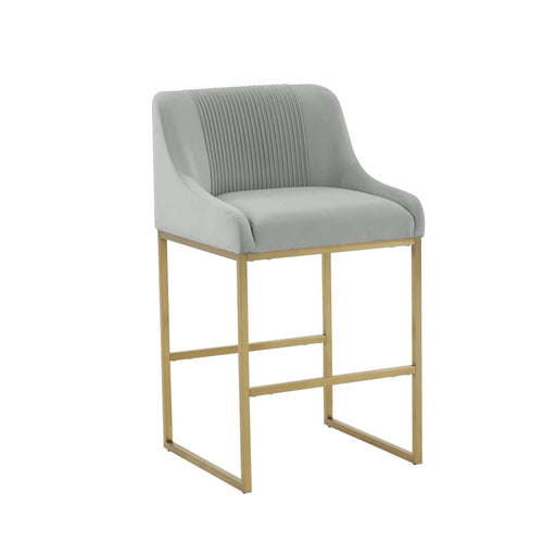 Lisa - Velvet Counter Stool - R&R Furniture Gallery (Fountain Valley, CA)