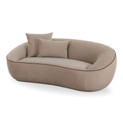 Jenny - Faux Mohair Loveseat - Taupe - R&R Furniture Gallery (Fountain Valley, CA)