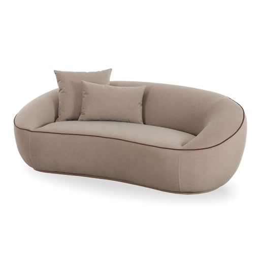 Jenny - Faux Mohair Loveseat - Taupe - R&R Furniture Gallery (Fountain Valley, CA)