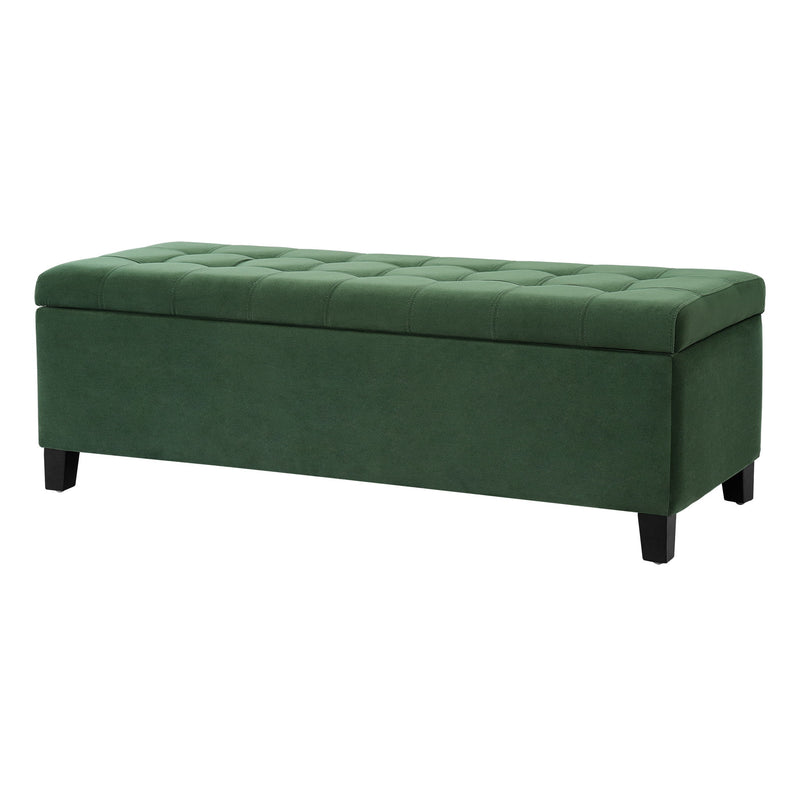 Upholstered Storage Ottoman Bench, Foot Rest For Bedroom - R&R Furniture Gallery (Fountain Valley, CA)
