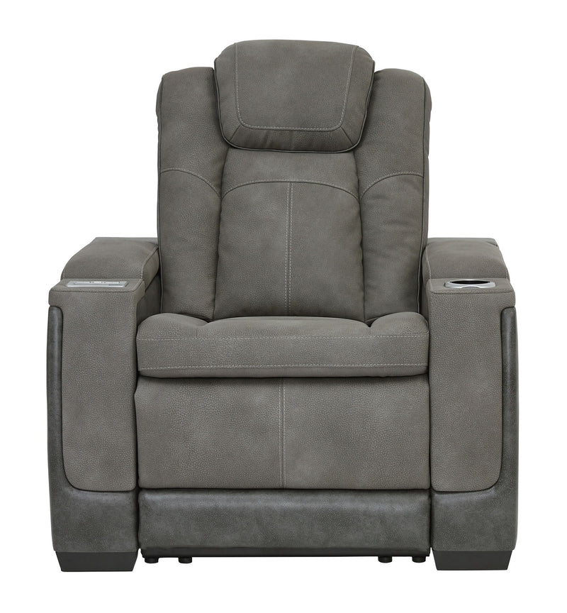 Next-Gen Durapella - Pwr Recliner/Adj Headrest - R&R Furniture Gallery (Fountain Valley, CA)