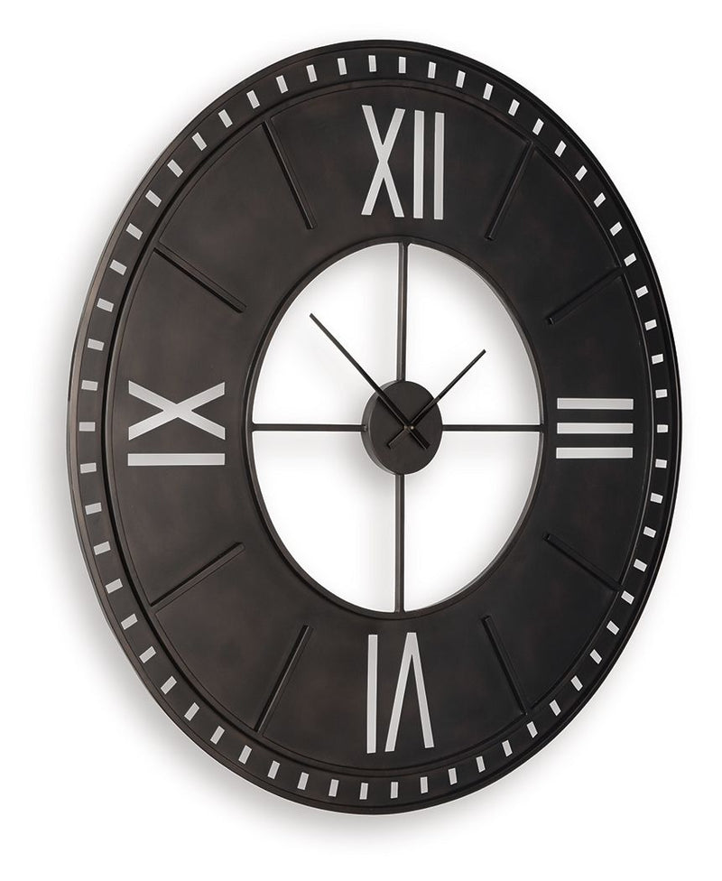 Lytle - Wall Clock - Antique Brown - R&R Furniture Gallery (Fountain Valley, CA)