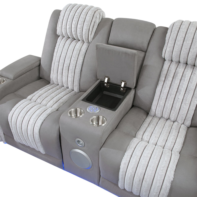 Duran - Power Reclining Loveseat With Power Headrest - R&R Furniture Gallery (Fountain Valley, CA)