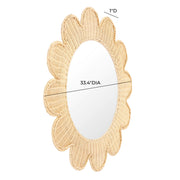 Coralie - Rattan Round Mirror - R&R Furniture Gallery (Fountain Valley, CA)