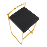 Lumi Source Fuji contemporary glam barstool with sleek design and quality construction, ideal for modern bar or kitchen setting.