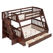 Bunk Bed With Drawers, Ladder And Storage Staircase - R&R Furniture Gallery (Fountain Valley, CA)