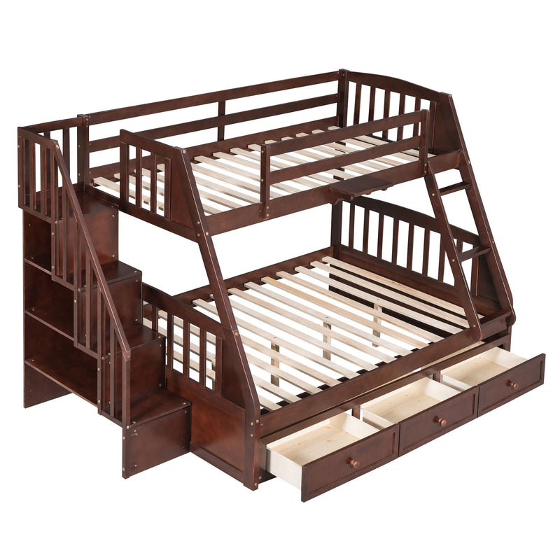 Bunk Bed With Drawers, Ladder And Storage Staircase - R&R Furniture Gallery (Fountain Valley, CA)