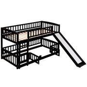 Low Bunk Bed With Slide, Fence And Ladder - R&R Furniture Gallery (Fountain Valley, CA)