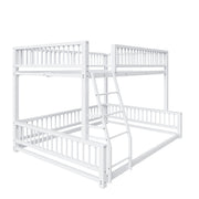 Bunk Bed Frame With Ladder And Safety Guardrails - R&R Furniture Gallery (Fountain Valley, CA)