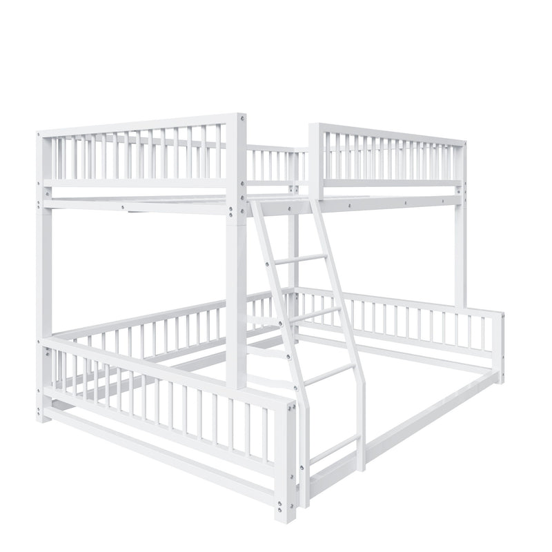 Bunk Bed Frame With Ladder And Safety Guardrails - R&R Furniture Gallery (Fountain Valley, CA)